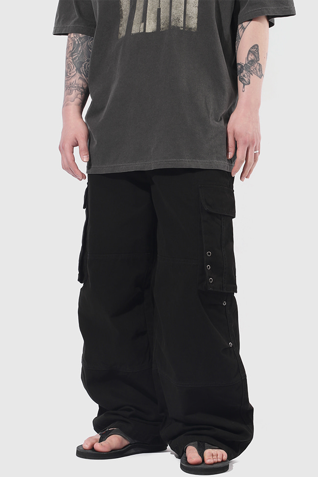 Eyelet Point Cargo Pants [2color]